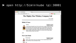 ➤ open http://$(minikube ip):30001
 