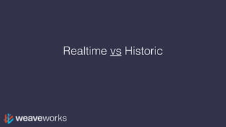 Realtime vs Historic
 