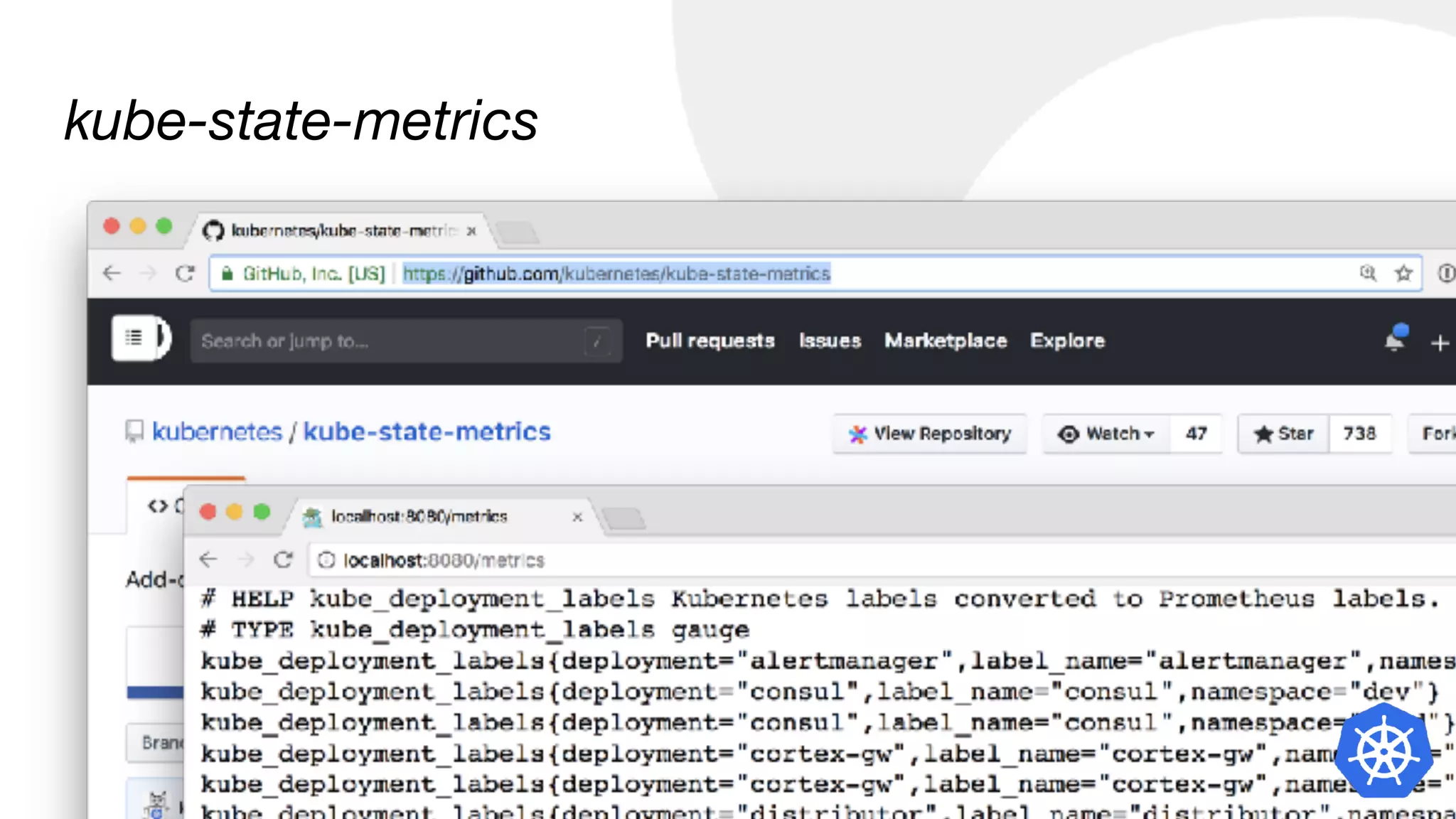 kube-state-metrics
 