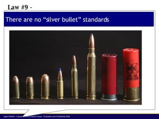 There are no “silver bullet” standards Law #9 -  