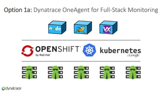 Option 1a: Dynatrace OneAgent for Full-Stack Monitoring
 