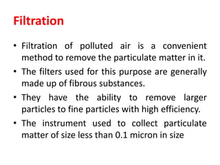 Monitoring of Particulate matter | PPT