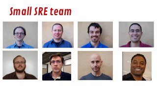 Small SRE team
 