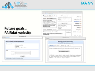 Future goals…
FAIRdat website
 