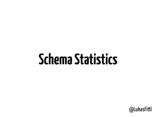 @LukasFittl
SchemaStatistics
 