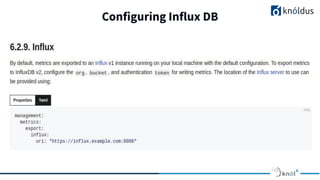 Configuring Influx DB
 