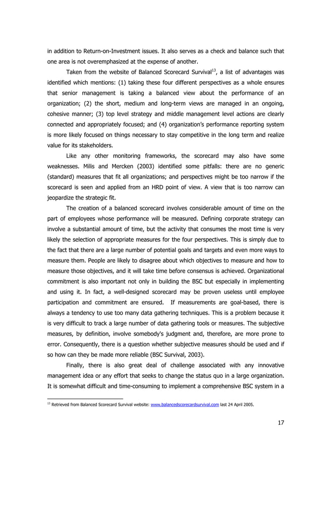 Monitoring system sample thesis
