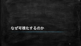 なぜ可視化するのか
18
 