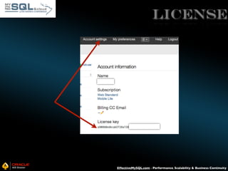 LICENSE

EffectiveMySQL.com - Performance, Scalability & Business Continuity

 