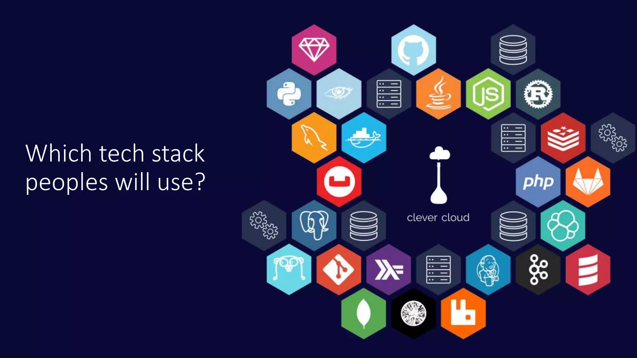 Which tech stack
peoples will use?
 