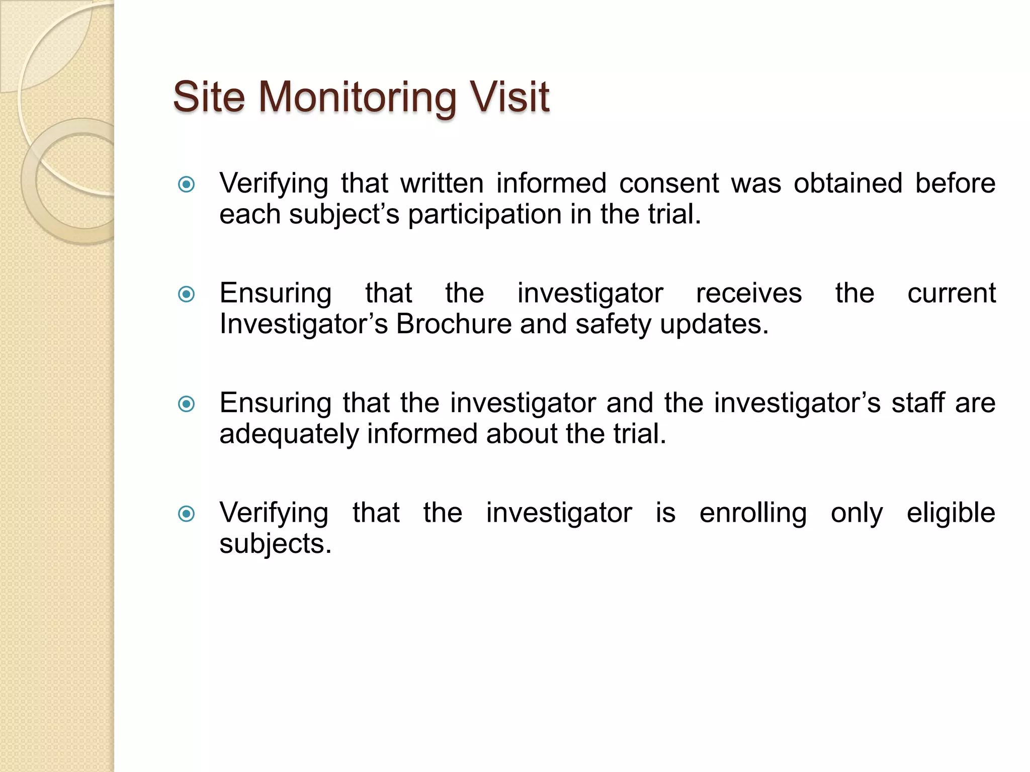 Monitoring Visits | PPTX