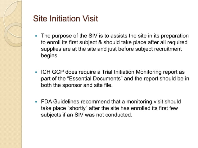 Monitoring Visits | PPTX | Medical Tests | Medical Health