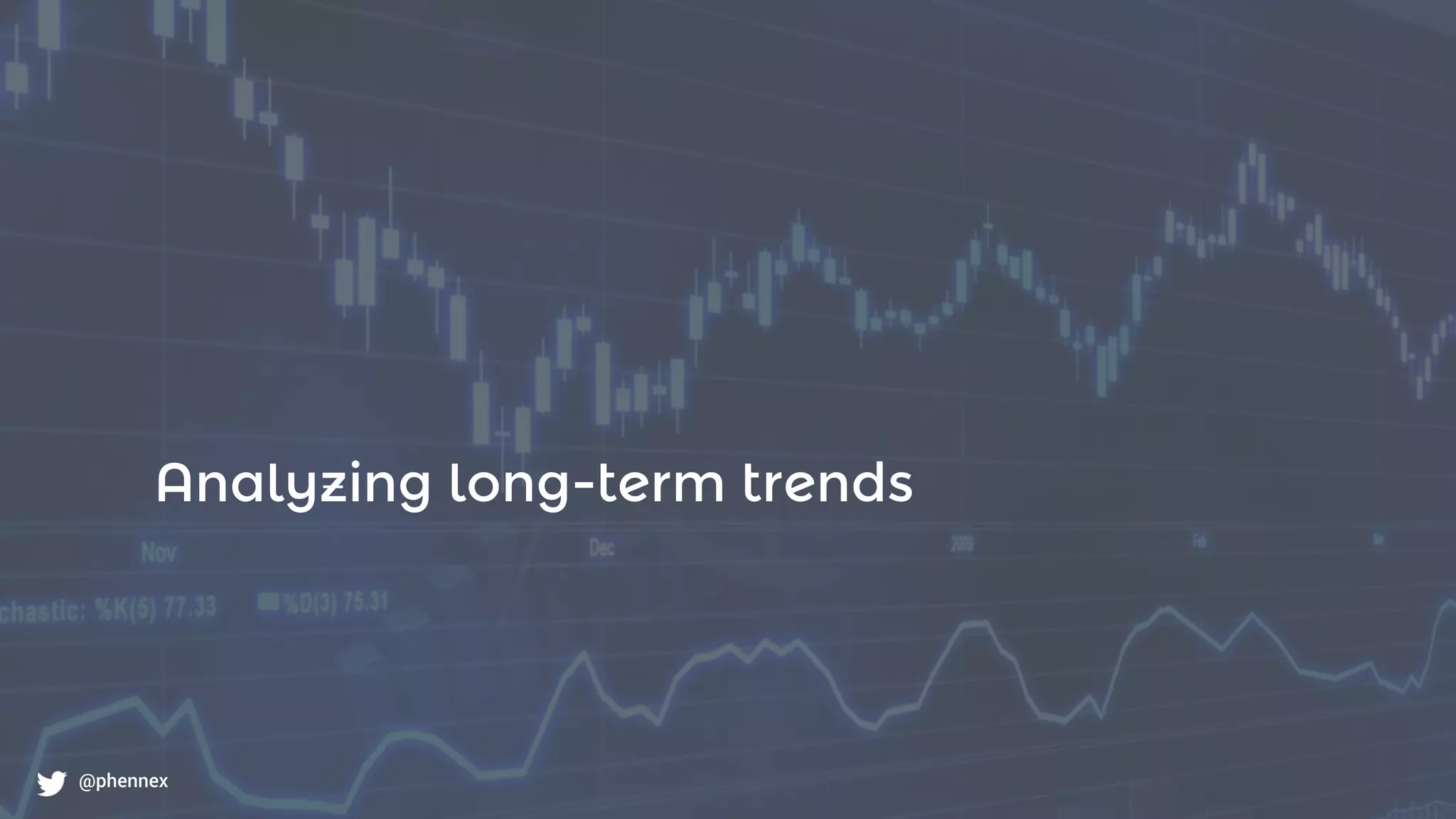 What to monitor?
@phennex
Analyzing long-term trends
@phennex
 