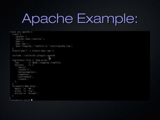 Apache Example:
 