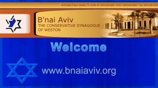Welcome www.bnaiaviv.org 