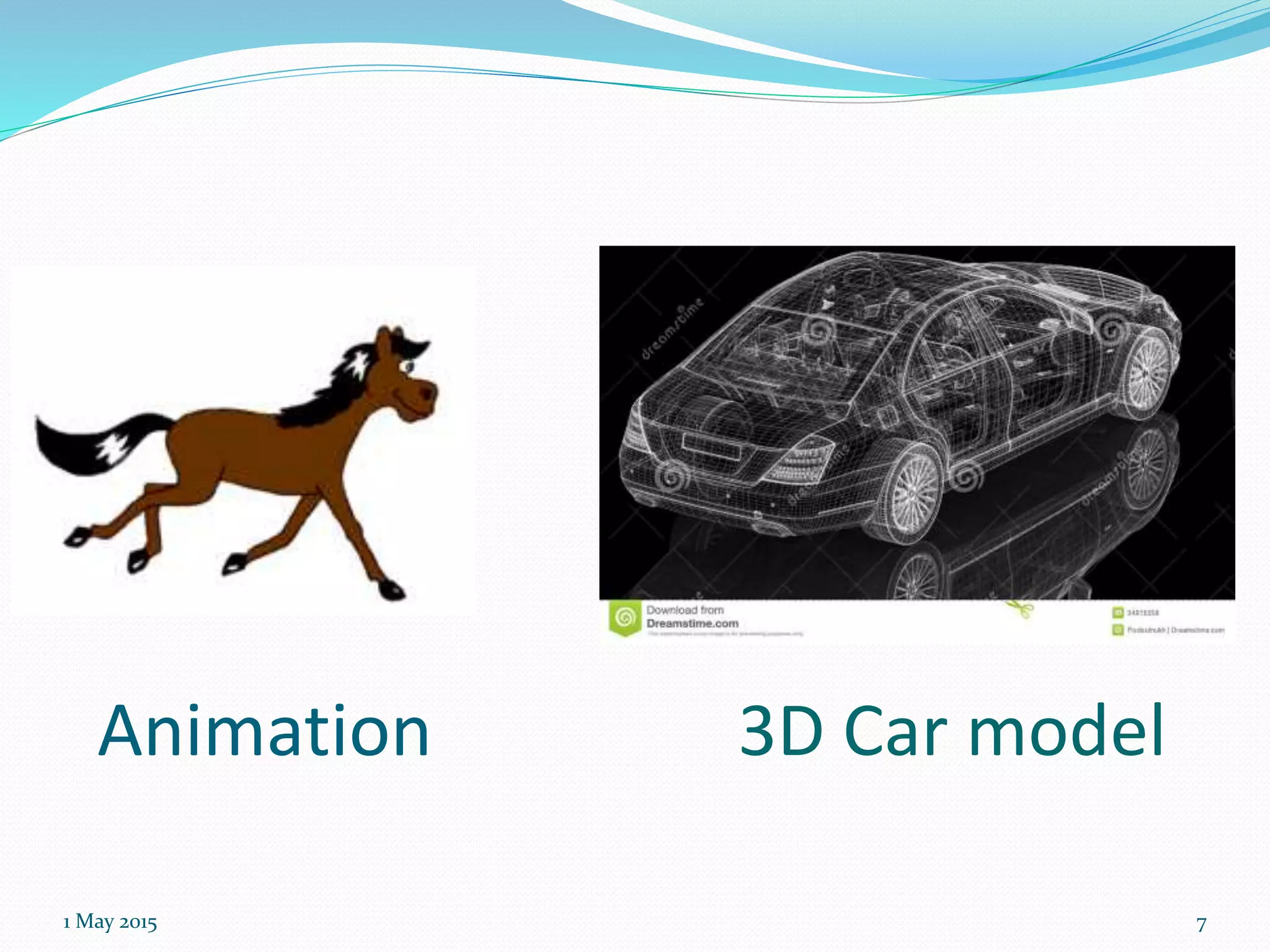 Animation
1 May 2015 7
3D Car model
 