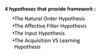 Monitor theory | PPTX