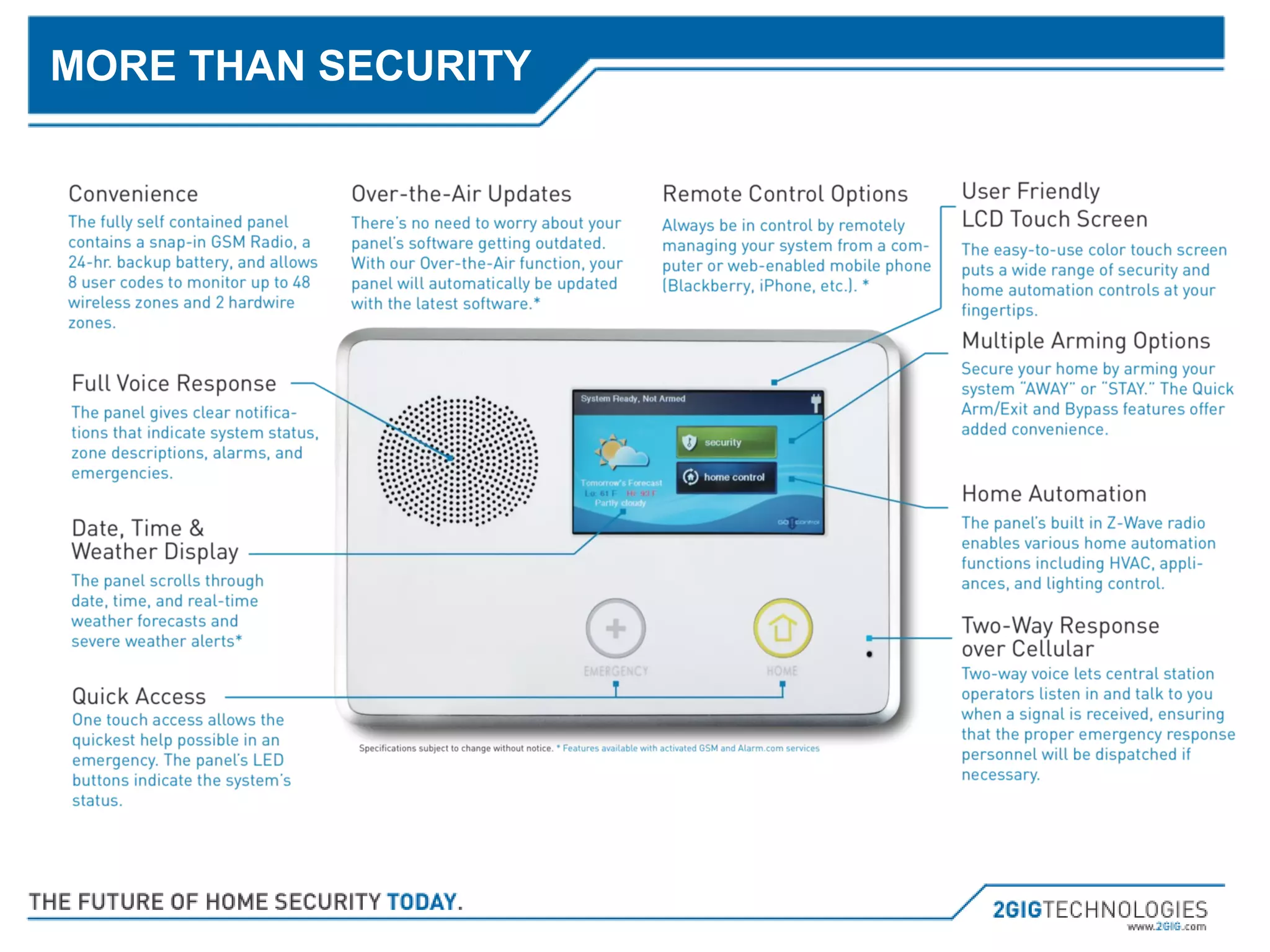 MORE THAN SECURITY 
