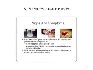 SIGN AND SYMPTOM OF POISON
21
 