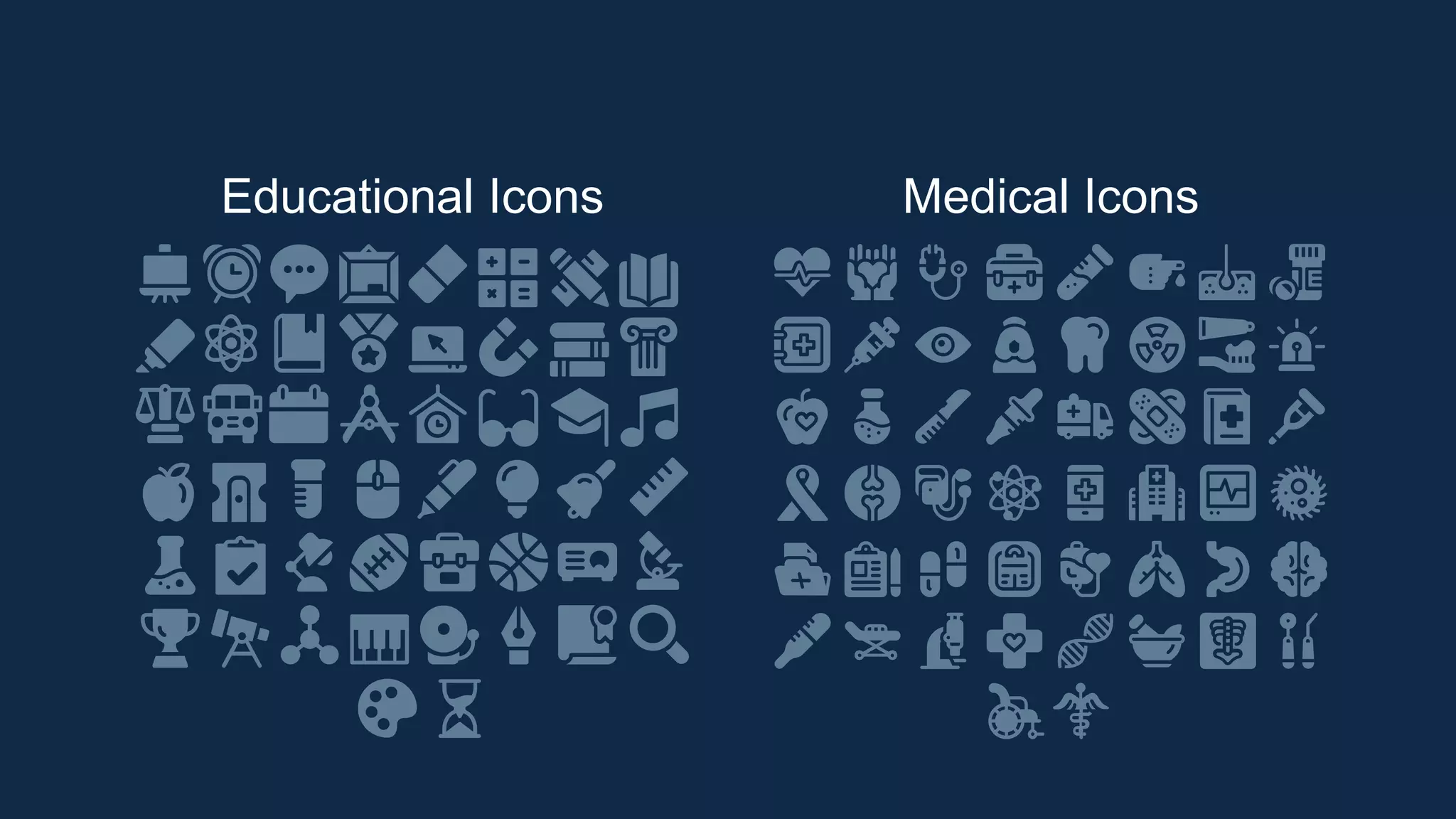 Educational Icons Medical Icons
 