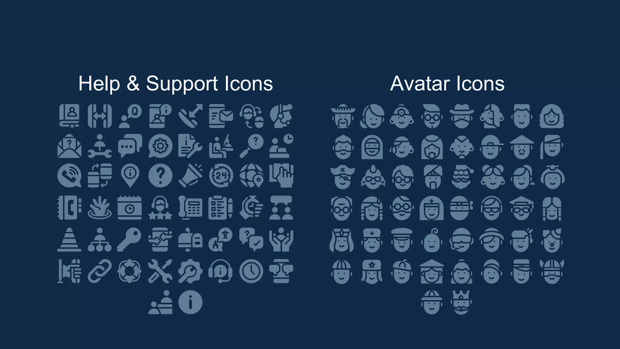 Help & Support Icons Avatar Icons
 