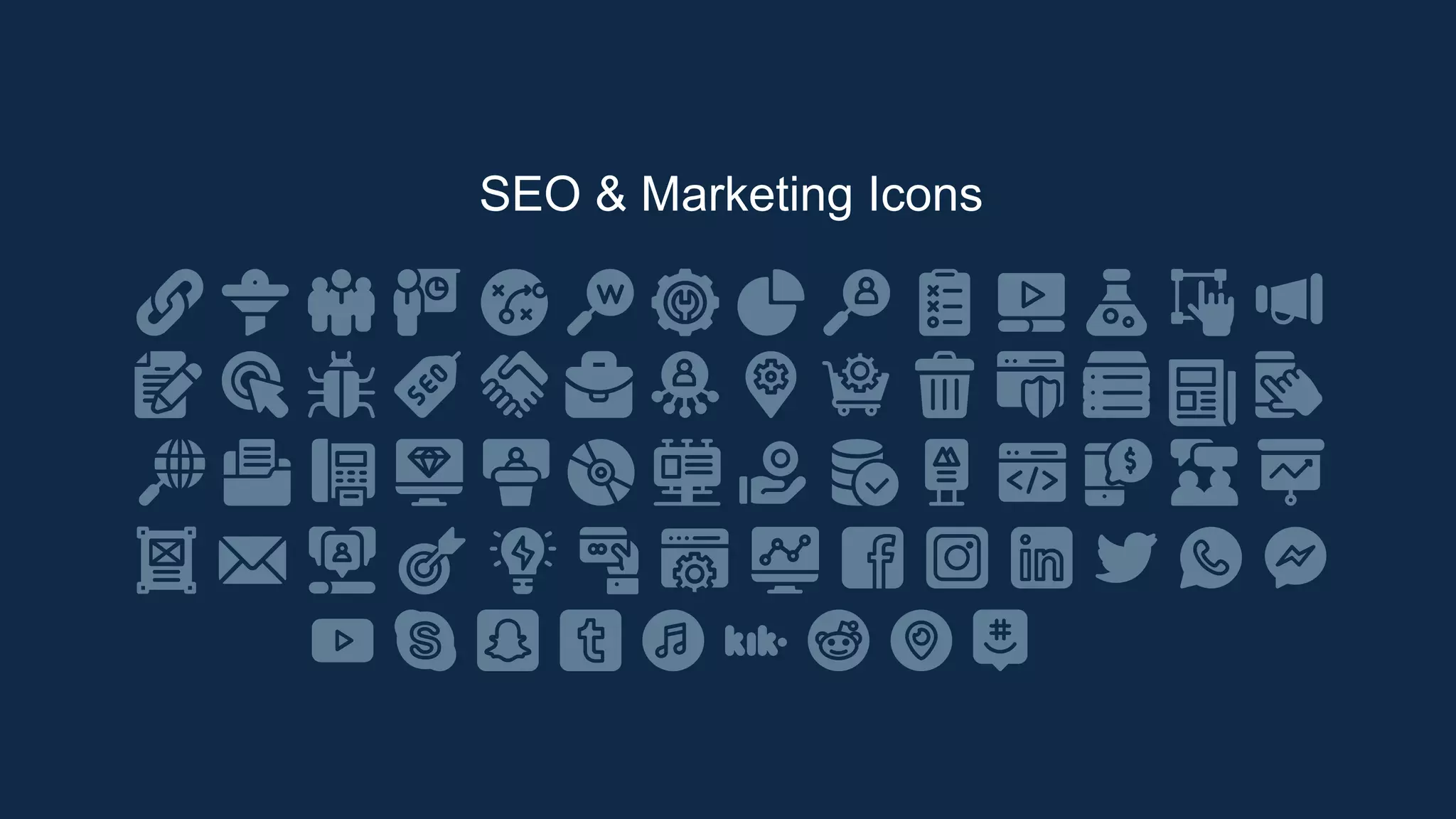 SEO & Marketing Icons
 