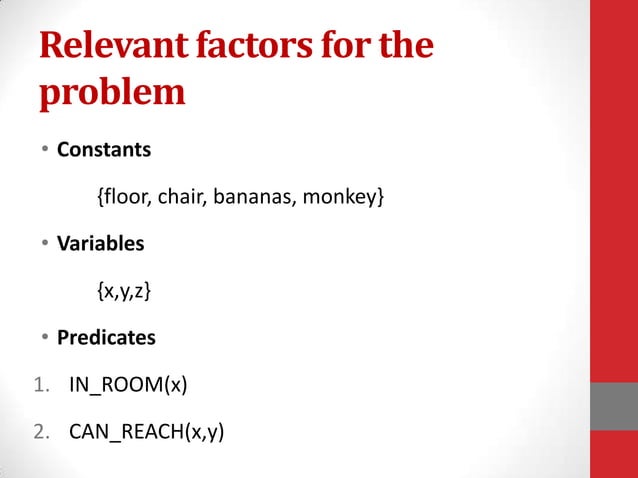 Monkey & banana problem in AI