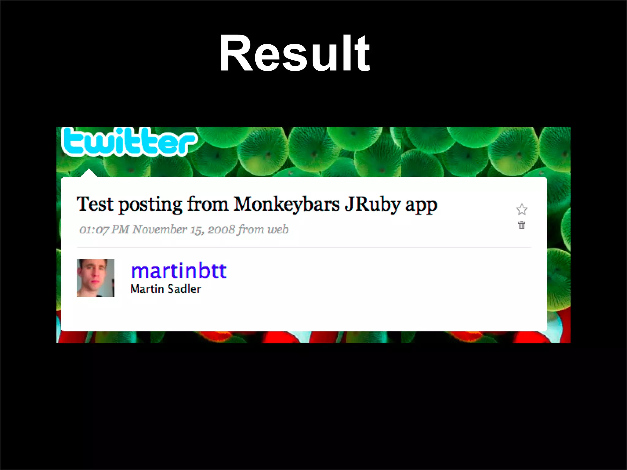 Monkeybars in the Manor