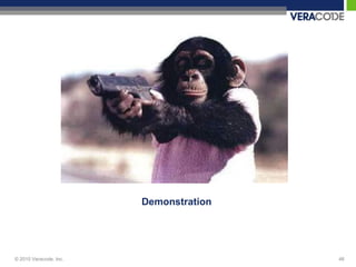 Demonstration




© 2010 Veracode, Inc.                   46
 