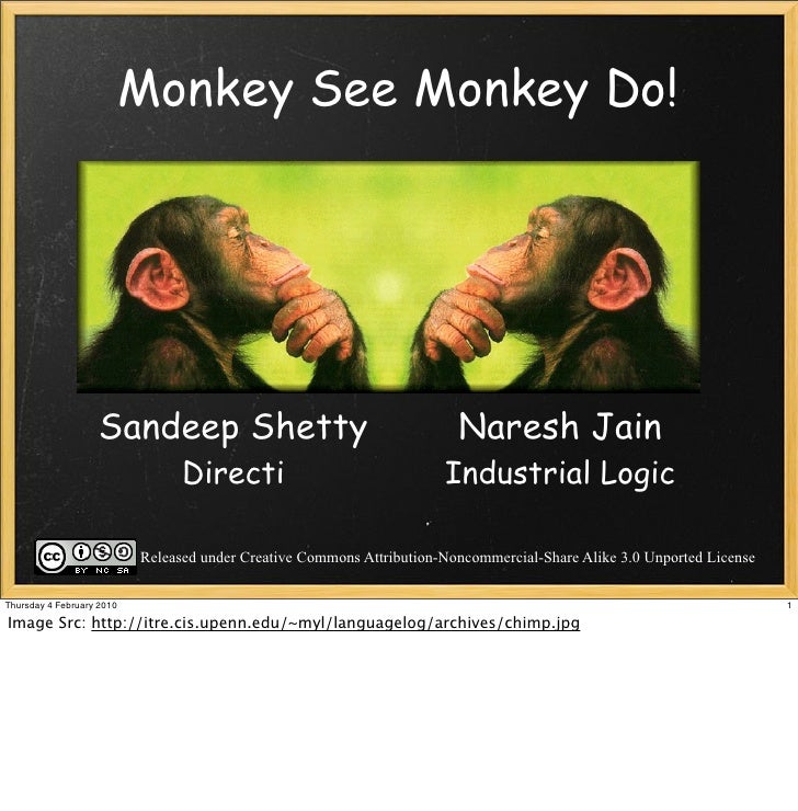 monkey see monkey do