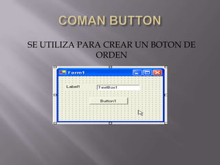 SE UTILIZA PARA CREAR UN BOTON DE
              ORDEN
 