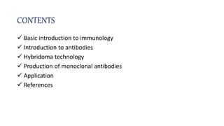 Monoclonal Antibody and Hybridoma technology | PPTX