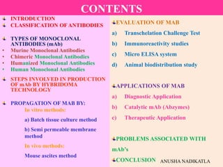 MONOCLONAL ANTIBODIES ( MAB ) | PPTX