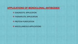 Monoclonal antibodies preparatation and applicatation | PPTX