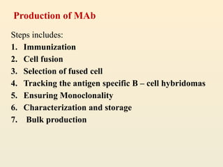 MONOCLONAL ANTIBODIES AND ITS APPLICATIONS | PPTX