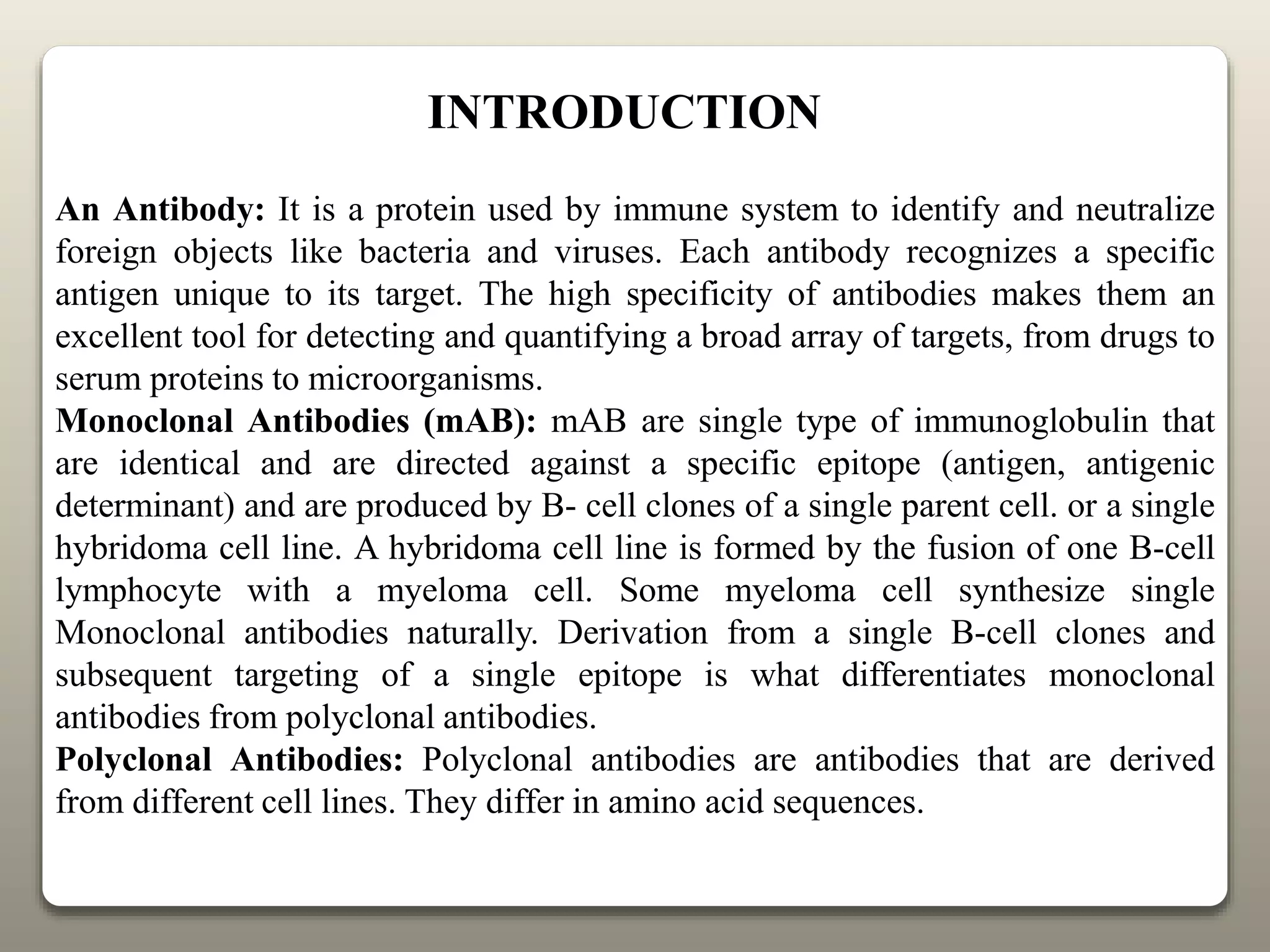Monoclonal Antibodies and it's applications.pptx