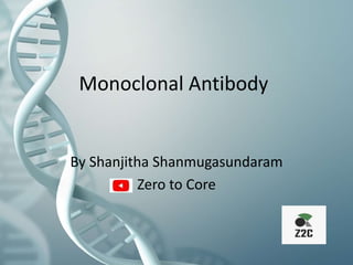Monoclonal Antibody
By Shanjitha Shanmugasundaram
Zero to Core
 