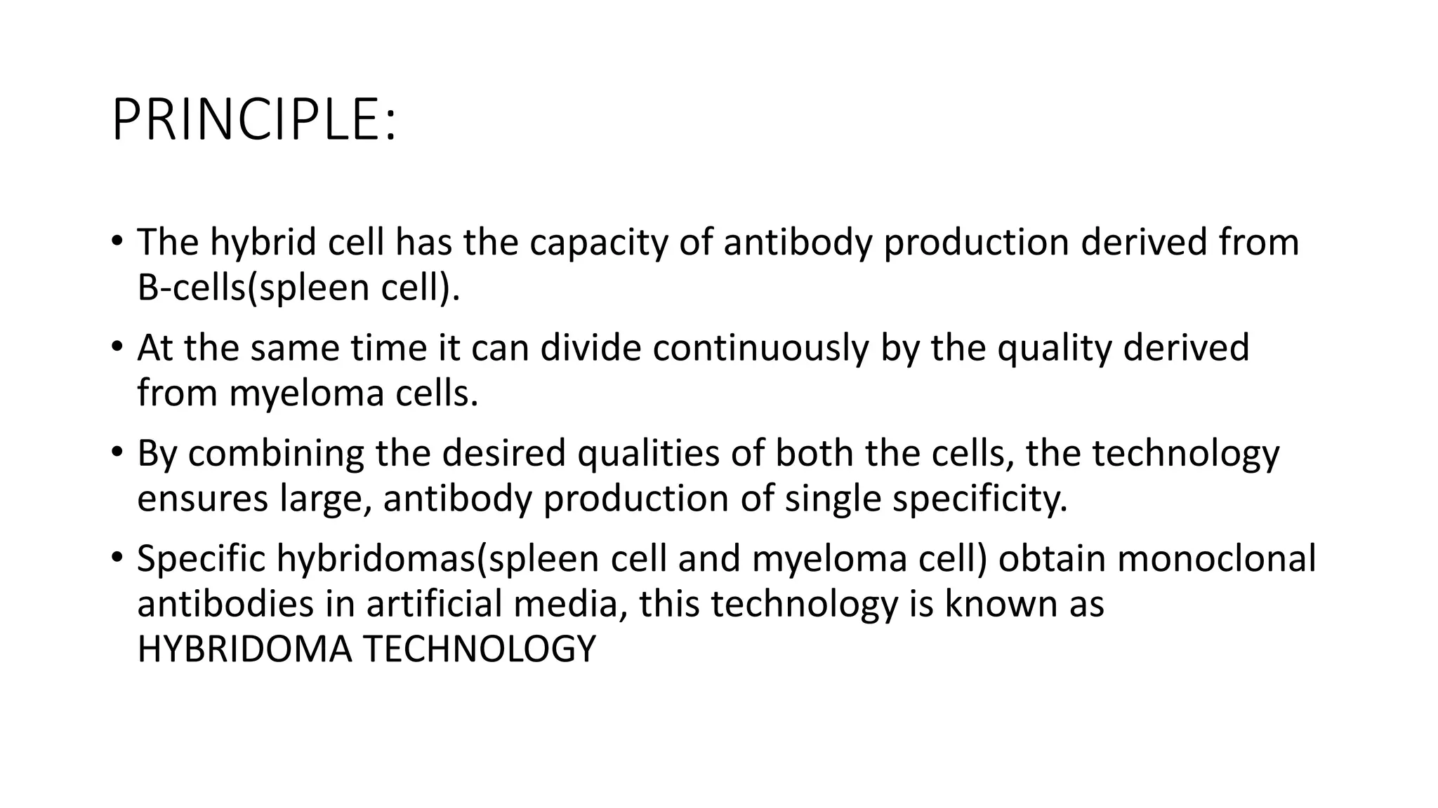 MONOCLONAL ANTIBODY HYBRIDOMA TECHNIQUES AND PRODUCTION.pptx