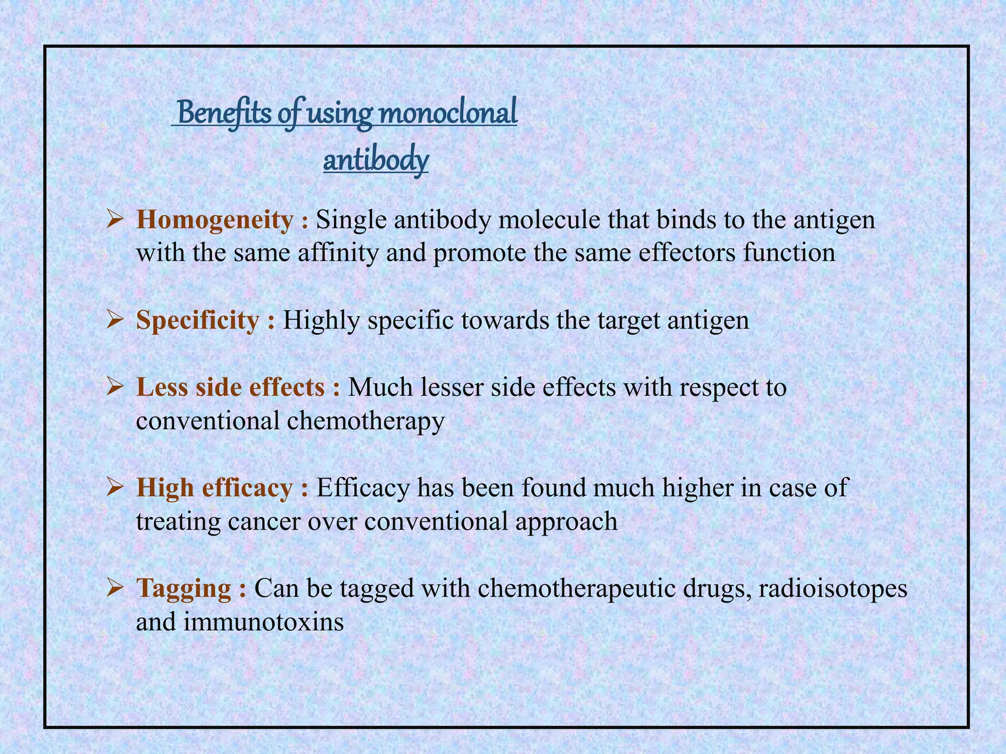 Monoclonal antibody in cancer therapy | PPTX
