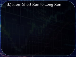 II.) From Short Run to Long Run
 