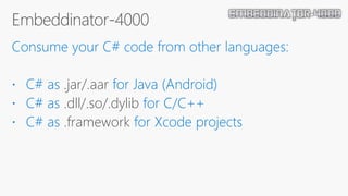 .jar/.aar
.dll/.so/.dylib
.framework
 