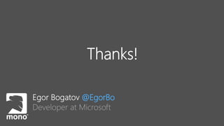 @EgorBo
Developer at Microsoft
 