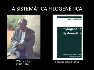 A SISTEMÁTICA FILOGENÉTICA
Willi Henning
(1913-1976)
Segunda edição - 1966
 