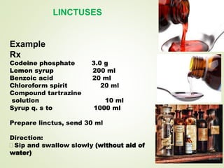 Monophasic liquid dosage form | PPTX