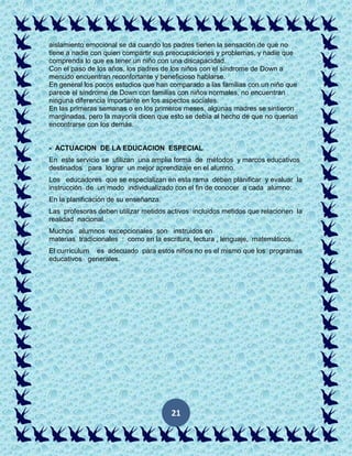 Monografía síndrome de down