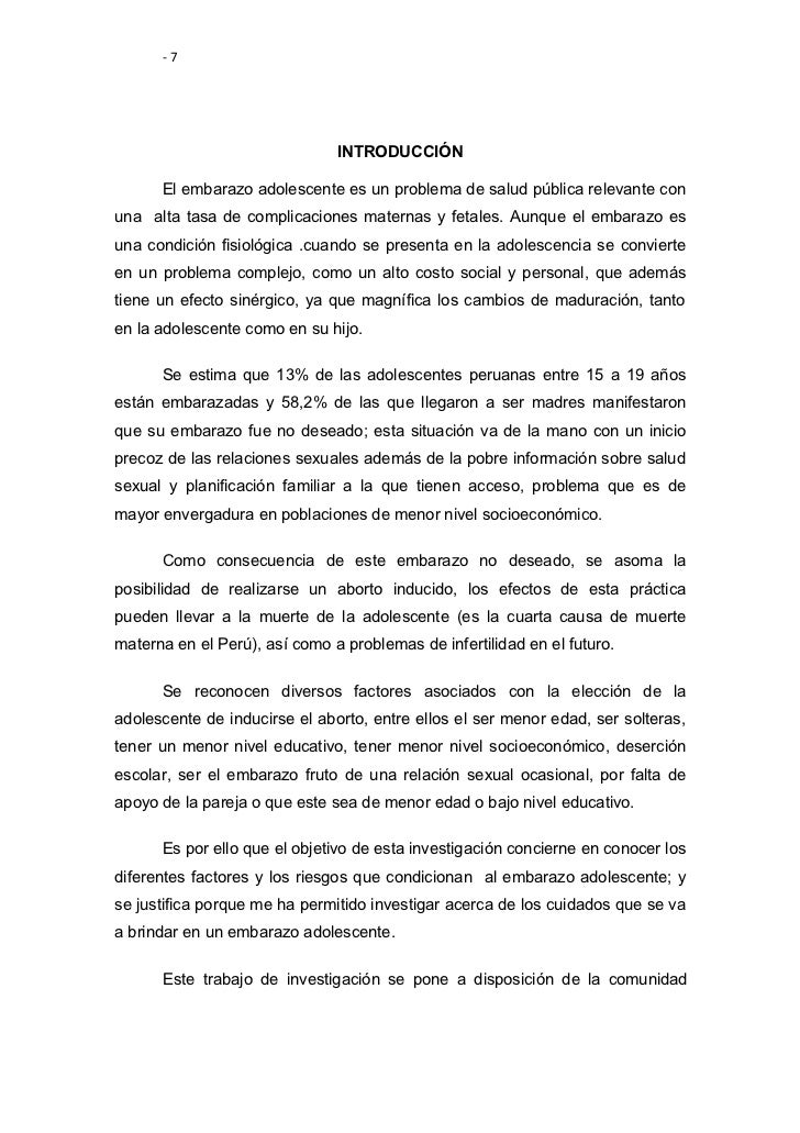 Embarazo Adolescente
