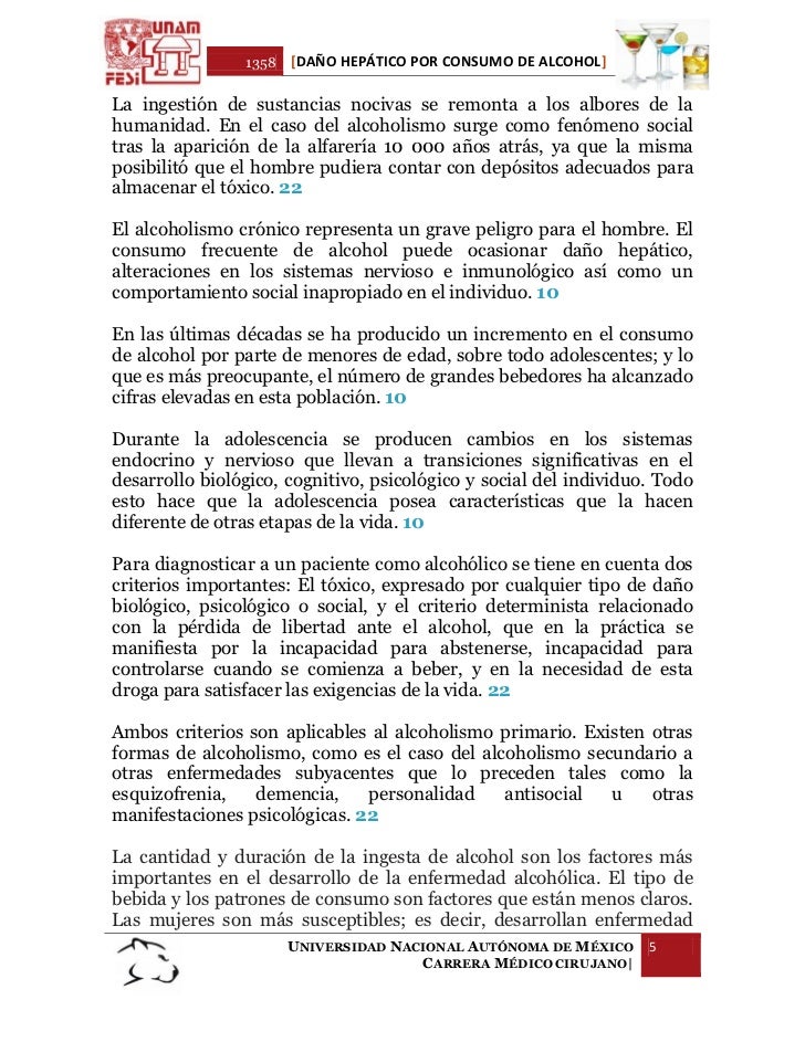La descripción del preparado de la dependencia alcohólica