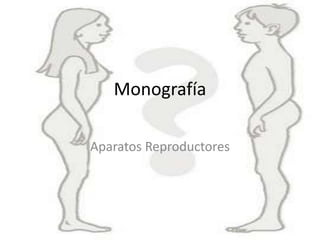 Monografía
Aparatos Reproductores
 