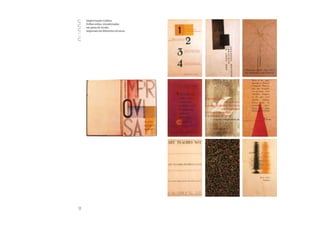 Improvisação Gráfica.
     Folhas soltas, encadernadas
     em pasta de tecido,
     impressas em diferentes técnicas.




22
 