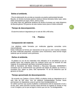 RECICLAJE DE LA BASURA | PDF
